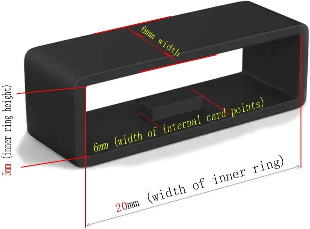 20 22 26Mm Rubber Replace Watch Strap Band Keeper Loop Security Holder Retainer Ring for Garmin Fenix 5S 5 5Xplus 6S 6 6X Plus