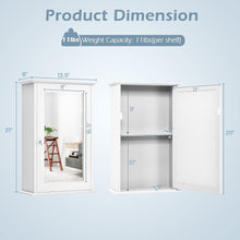 Load image into Gallery viewer, Wall Mounted Bathroom Cabinet, 2-In-1 over the Sink Cabinet W/Adjustable Shelf for 3 Heights &amp; Single Mirror Door, Medicine Cabinet for Bathroom Living Room Entryway Kitchen, White
