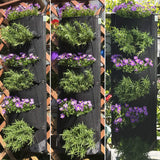 Vertical Wall Garden Planter with 6 Pockets  Growth Design, Large Space, Waterproof, Breathable Use for Hanging herb for Courtyard, Office, Home pattanaustralia
