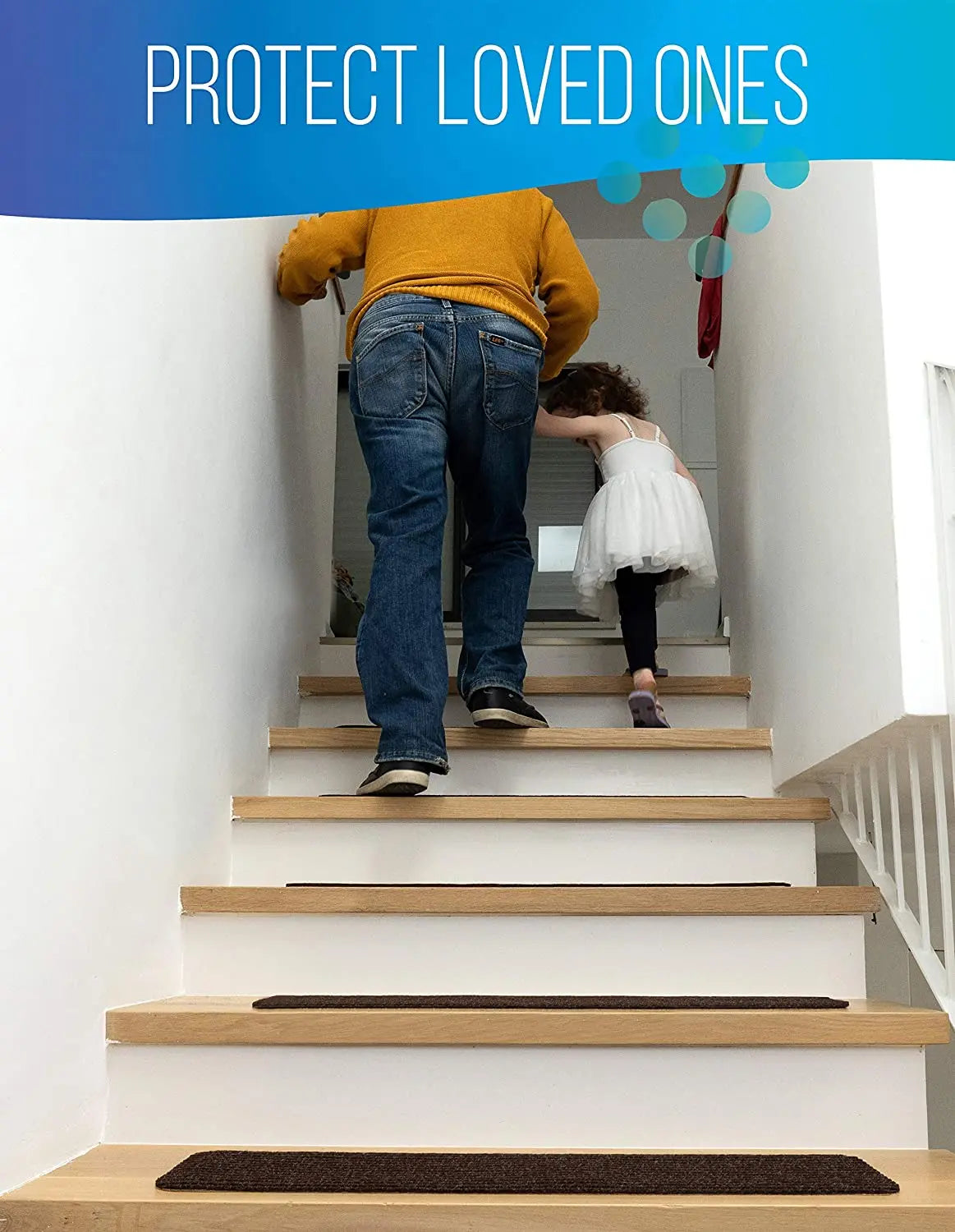 BRITOR Non Slip Carpet Stair Treads, Set of 2, Rug Non Skid Runner for Grip and Beauty Pattan Australia