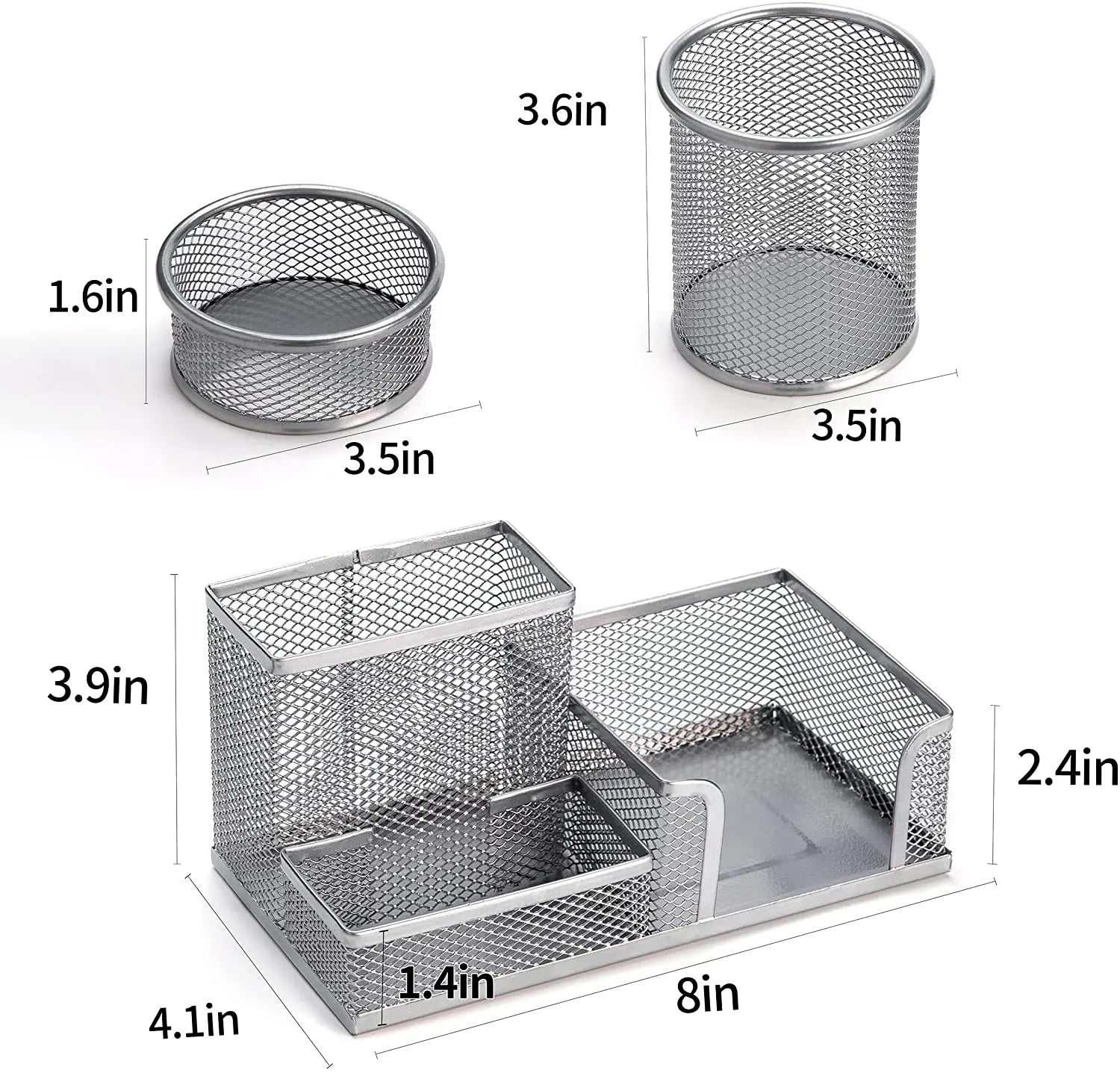 Desk Organizer Set with Pen Holder, Metal Mesh Pencil Holder Pattan Australia