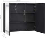 Bathroom Mirror Cabinet, Wall Mirror Cabinet for Bathroom LED Mirror Storage Cabinet Storage Cupboard LED Bathroom Mirror Cabinet 80X12.2X68 Cm