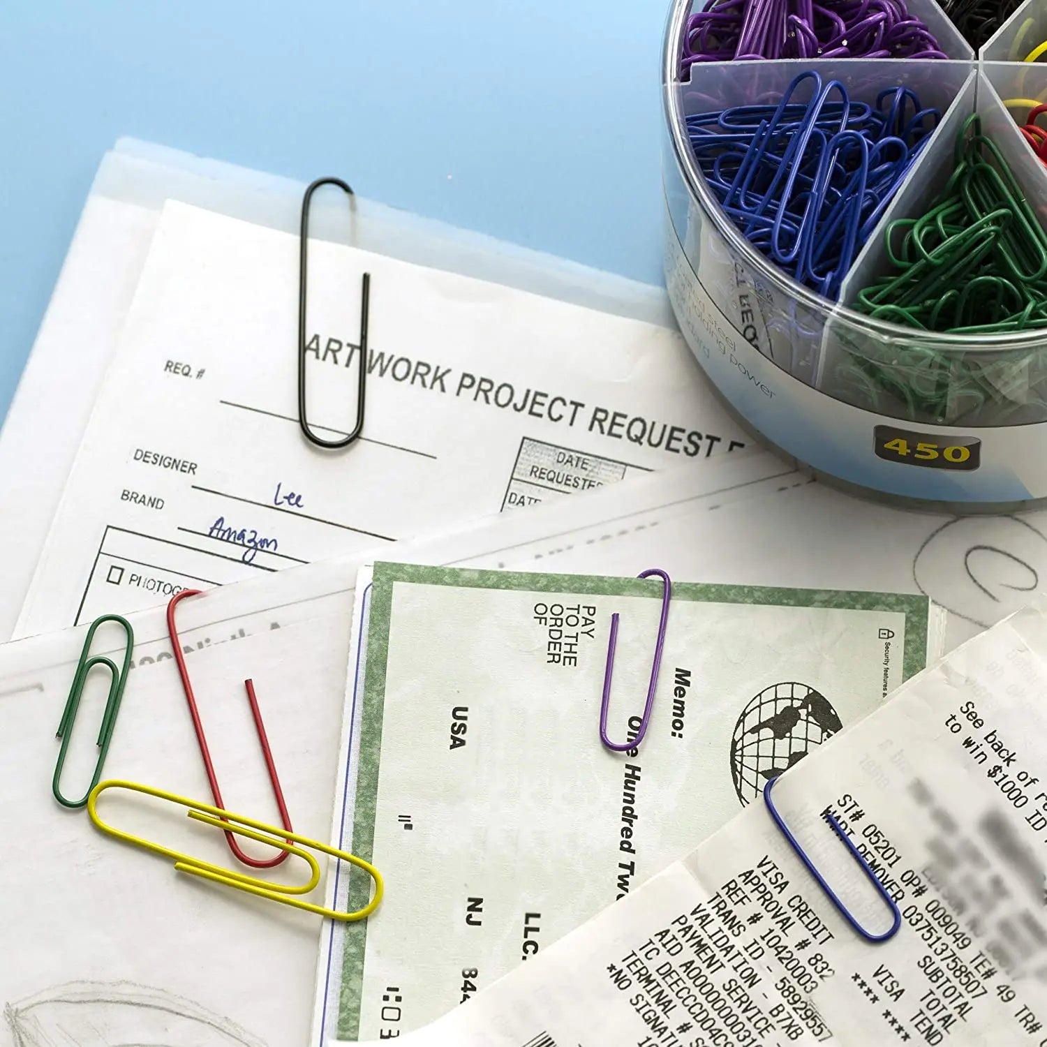 Officemate PVC Free Color Coated Paper Clips Pattan Australia
