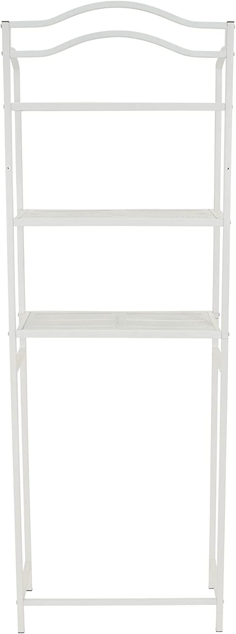 3-Tier Metal over the Toilet Bathroom Storage Shelf, White