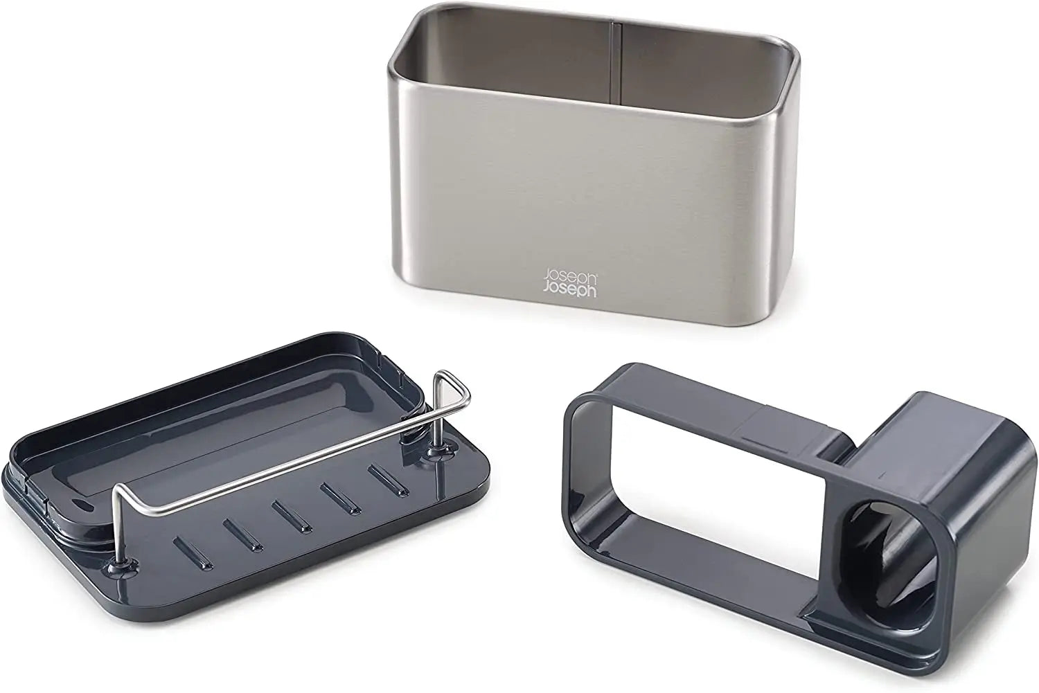 Surface Stainless-Steel Sink Area Organiser - Grey