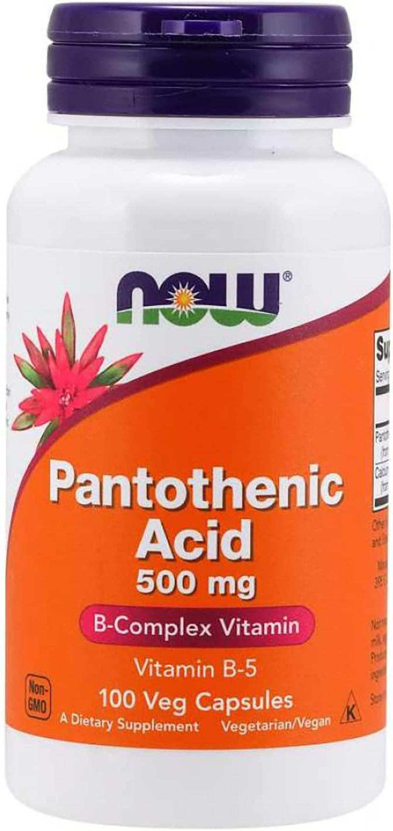 Pantothenic Acid 500 Mg,100 Capsules