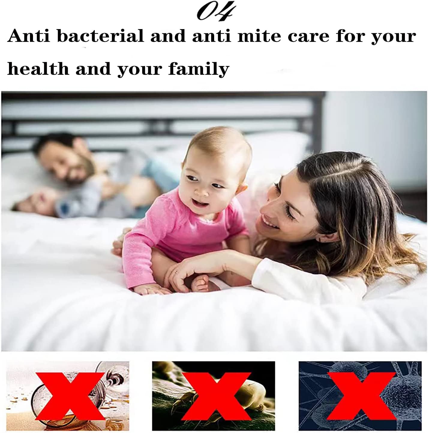 Waterproof Mattress Protector, King Size and Queen Size Mattress Cover with TPU Waterproof, Urine and Sweat Proof Fitted Bed Sheet Cover (Gray Queen)