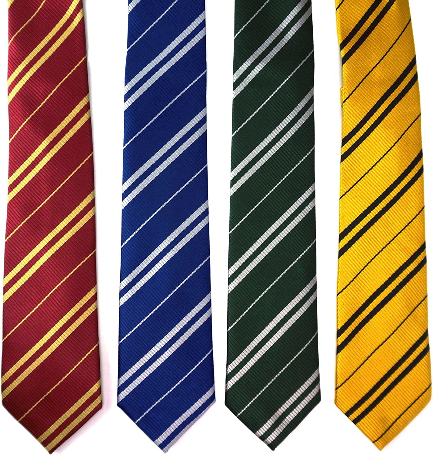 4 Pack Pinstriped Formal Necktie Tie Set