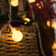 Load image into Gallery viewer, Globe String Lights Fairy Lights, 33Ft 100LED String Lights with 8-Mode Remote Waterproof Indoor Outdoor Hanging Lights Decorative Christmas Lights for Home Party Patio Garden Wedding (33Ft-Warm White)

