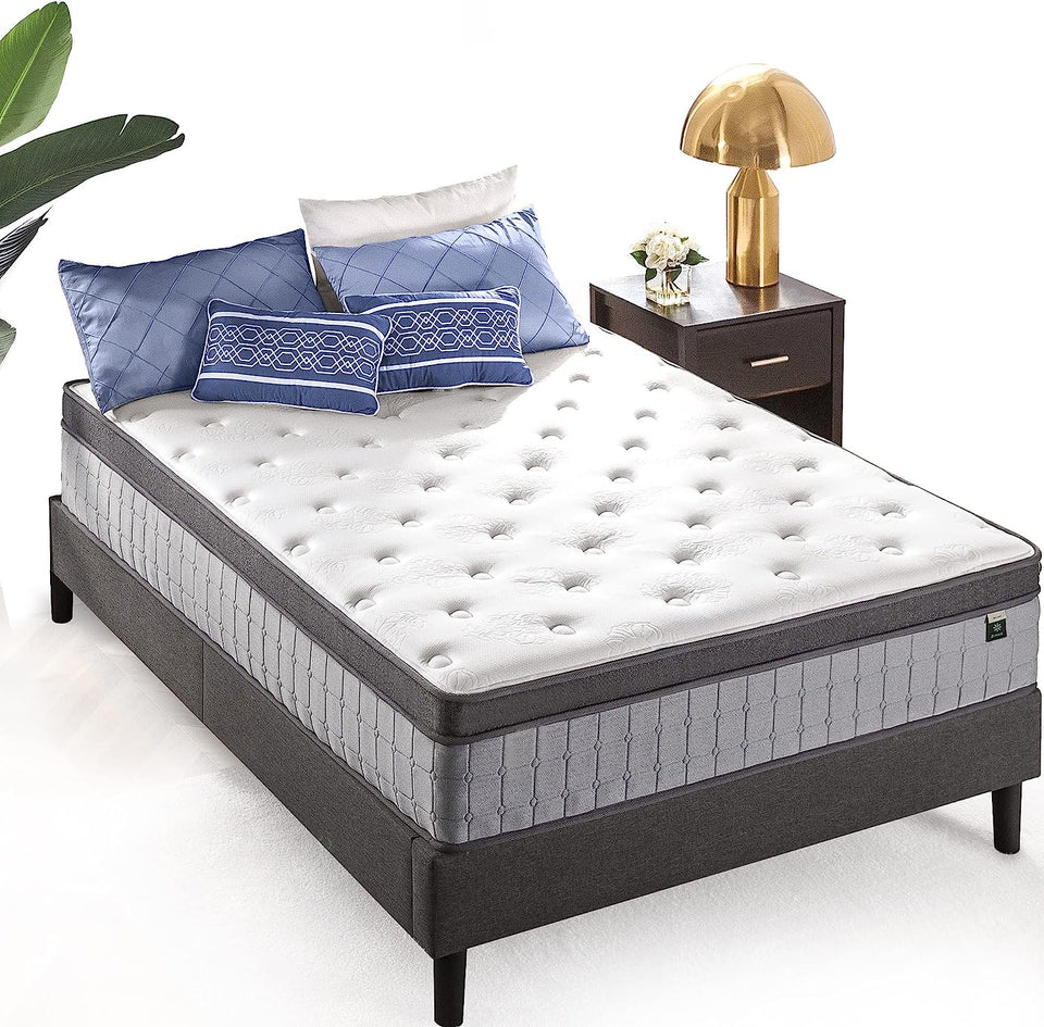 Support plus Queen Mattress | Icoil Pocket Springs Eurotop/Firm Plush Foam | 10Yrs Warranty | Medium Feel Bed