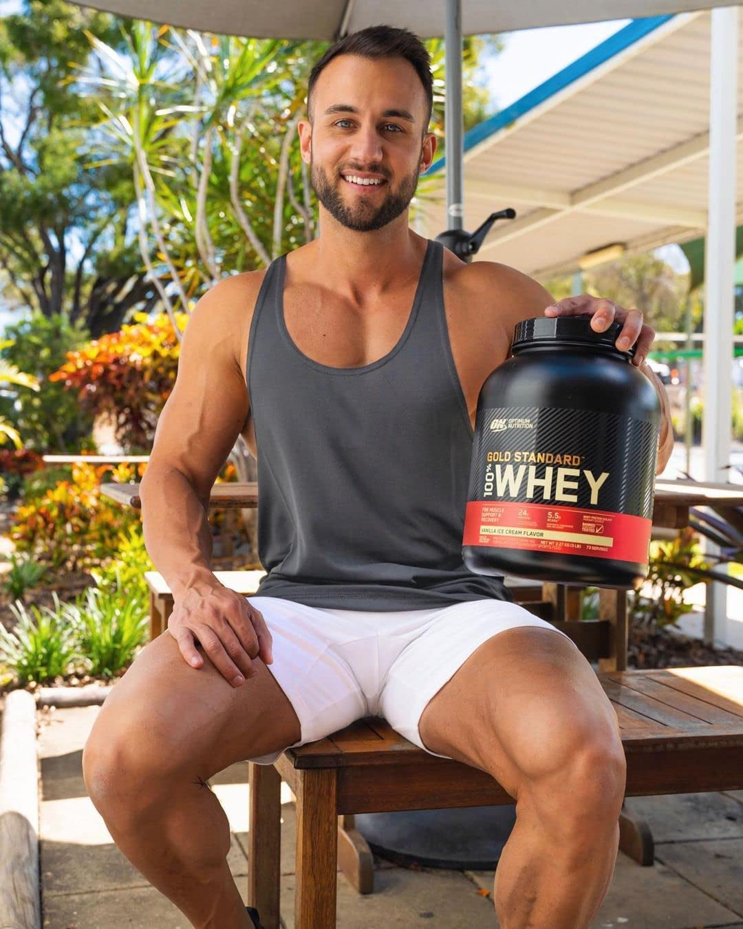 Gold Standard 100% Whey Protein Powder, Double Rich Chocolate, 907G
