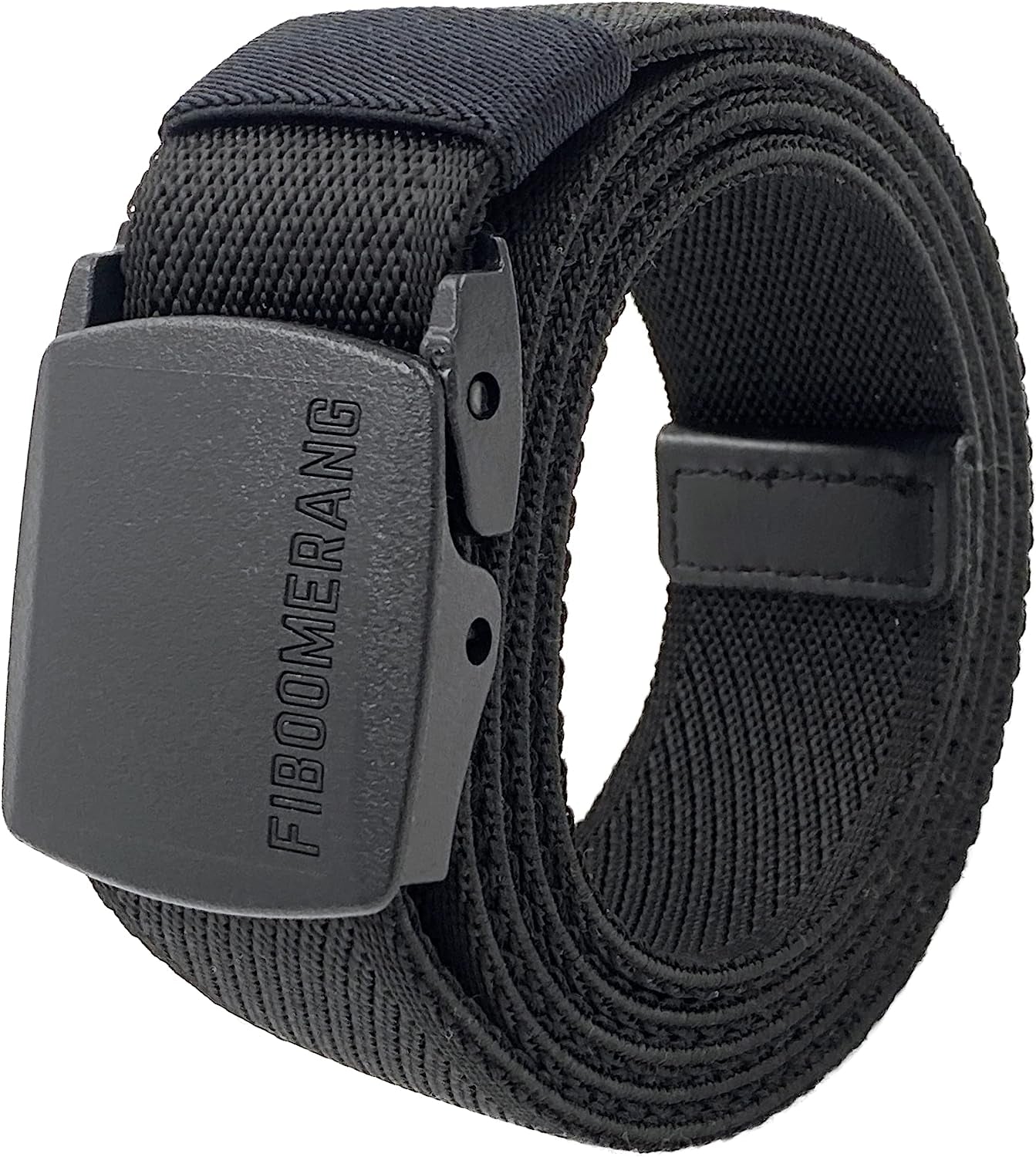 Mens Belt,  Tactical Belt for Mens Jeans, Heavy Duty Belt with Stretch Nylon Web and YKK Plastic Buckle, Width 1.5" Length 53"
