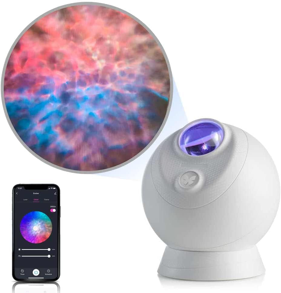Sky Lite Evolve - Galaxy Projector, LED Nebula Lighting, Wifi App, for Meditation, Relaxation, Gaming Room, Home Theater, and Bedroom Night Light Gift (Nebula Cloud Only)