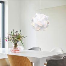 Load image into Gallery viewer, DIY Puzzle Lamp Shade - Modern IQ Jigsaw Light in 30 Pieces Min. 15 Different Designs - Diameter Approx. 15.7 In/40 Cm - White in Size XL

