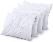 Load image into Gallery viewer, Waterproof Pillow Protector Zippered (4 Pack) King – Bed Bug Proof Pillow Encasement 20 X 38 Inches
