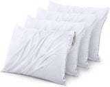 Waterproof Pillow Protector Zippered (4 Pack) King – Bed Bug Proof Pillow Encasement 20 X 38 Inches