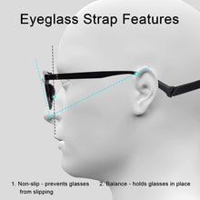 Load image into Gallery viewer, Adjustable Glasses Strap, Comfort Eyeglass Holder Sunglass Strap for Women Men Kids, Unisex Eye Glasses String Strap - 3 Pack
