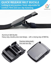 Load image into Gallery viewer, Mens Belt,  Tactical Belt for Mens Jeans, Heavy Duty Belt with Stretch Nylon Web and Quick Release Aluminum Buckle, Width 1.5&quot; Length 53&quot;
