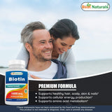 Biotin (Also Called Vitamin B7), 10,000 Mcg 365 Tablets (365 Count (Pack of 2))