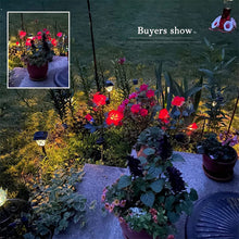Load image into Gallery viewer, Solar Rose Lights Outdoor Solar Garden Stake Lights, 2 PCS Solar Flowers Lights Outdoor Garden, Waterproof LED Roses Flowers Lights Yard Decorations Outdoor Color Changing (Red)
