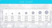 Load image into Gallery viewer, 14K White Gold 2-6Mm Basket round Solitaire Cubic Zirconia Children Screw Back Baby Girls Earrings
