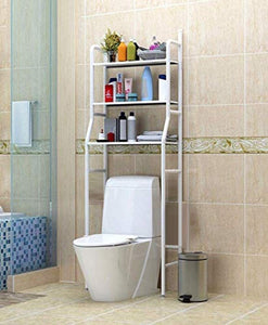 3 Shelf Bathroom Space Saver, over the Toilet Rack, Bathroom Corner Stand Storage Organizer Accessories,The Washing Machine,Bathroom Tower Shelf