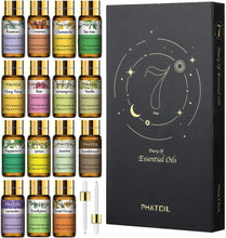 Load image into Gallery viewer, Essential Oils - TOP 15 100% Pure Premium Quality Essential Oils Gift Set - 15 Pack/5Ml for Diffuser Massage Aromatherapy Perfect Gifts
