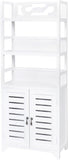 Bathroom Storage Cabinet Cupboard Chest Shelf Albuquerque Wood Brown