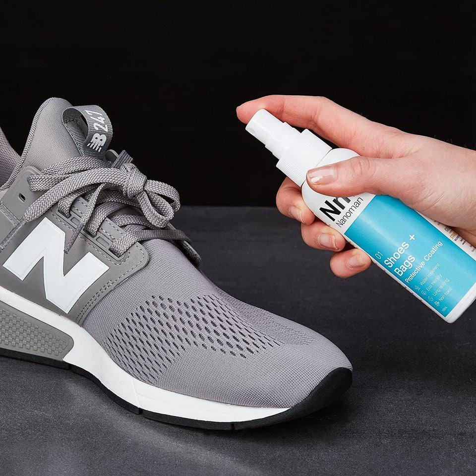 Shoe Protector Spray. Waterproof. Stain and Water Repellent for Shoes, Sneakers,Trainers, Sports Shoes, Bags, Purses Incl Fabric, Suede & Leather. Premium Nanotech Formula