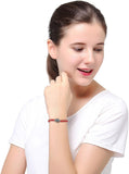 6Pcs Braided String Kabbalah Bracelets Rotating Evil Eye Hamsa Hand for Protection Bracelet Red/Black String