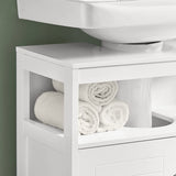FRG128-II-W Vanity Unit Bathroom Furniture with Foot Padding White