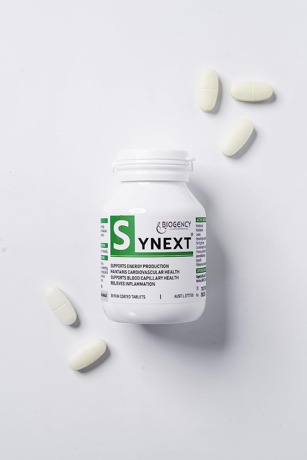 Synext NAD+ Supplement 30 Tabs Supports Energy Made in Australia