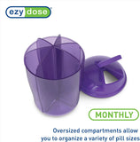 Vitamin Organizer │ Vitamin and Supplement Storage │6 Compartments, Assorted Colors