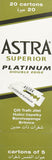 Platinum Double Edge Safety Razor Blades, 100 Blades (20 X 5)