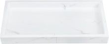 Load image into Gallery viewer, White Serving Tray Bathroom Toiletries Tray Resin Jewelry Storage Tray Marble Pattern Storage Tray Bathroom Toiletries Tray Sundries Storage Tray White Vanity Table
