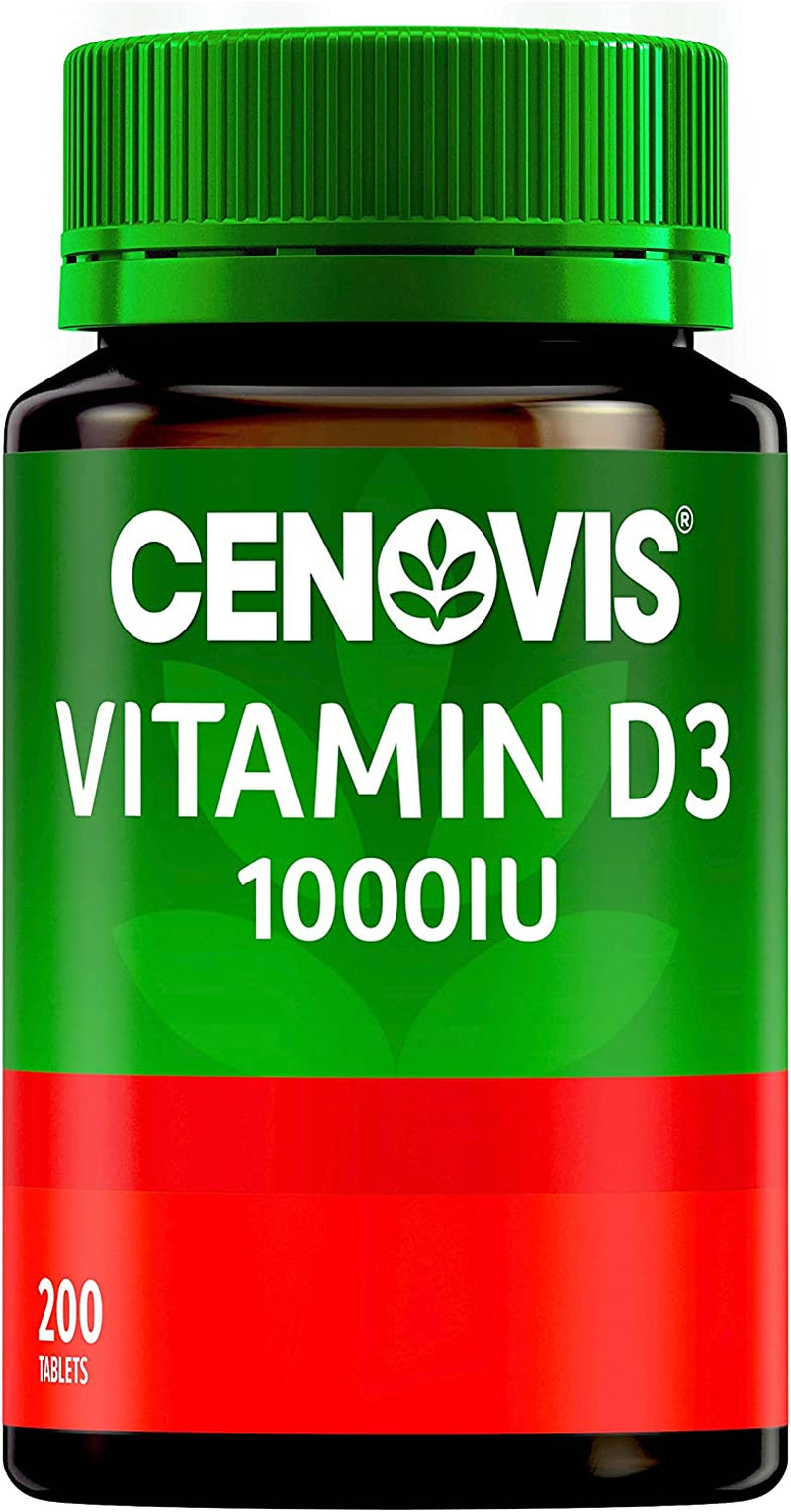 Vitamin D 1000IU D3 - Supports Bone Strength - Supports Healthy Immune System Function, 200 Tablets