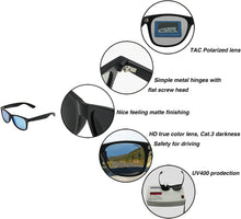 Load image into Gallery viewer, Classic Rectangle Polarised Matte Finished Sunglasses for Women and Men for Hiking Traveling and Gift

