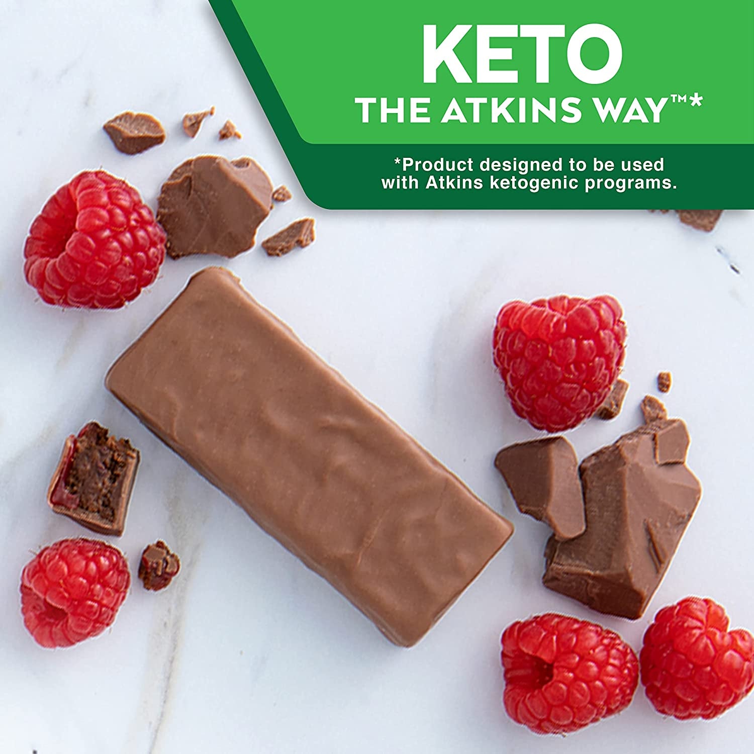 Chocolate Raspberry Bars | Keto Friendly Bars | 5 X 30G Low Carb Chocolate Bars | Low Carb, Low Sugar, High Protein, High Fibre | 5 Bar Pack