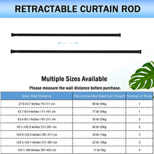 Load image into Gallery viewer, Tension Shower Curtain Rod, Short Small No Drilling Adjustable Window Curtain Rod for Bathroom, Indoor Decor
