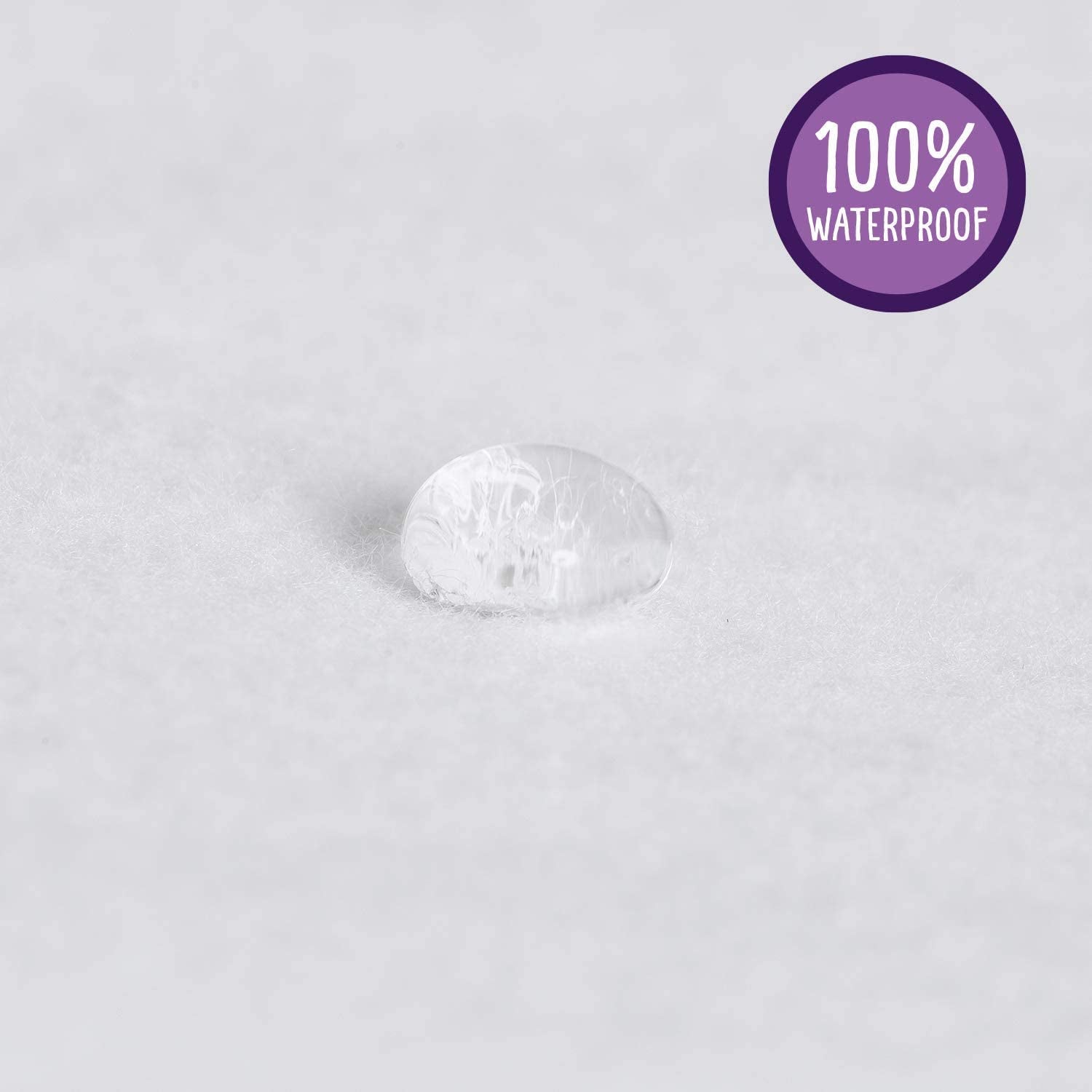 Waterproof Mattress Protector, Cotton Fitted Sheet for Small Double Bed - White 120X190X30 Cm