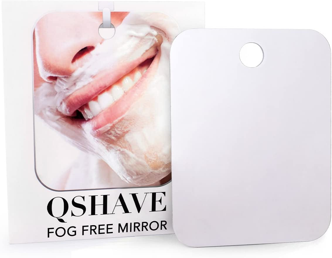Fogless Shower Mirror Large Size with Suction Hook and Adhesive Hook Perfect for Shaving