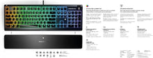 Load image into Gallery viewer, Apex 3 Whisper Quiet IP32 Water &amp; Dust-Resistant Gaming Keyboard - Prism 10-Zone RGB Illumination - Premium Magnetic Wrist Rest
