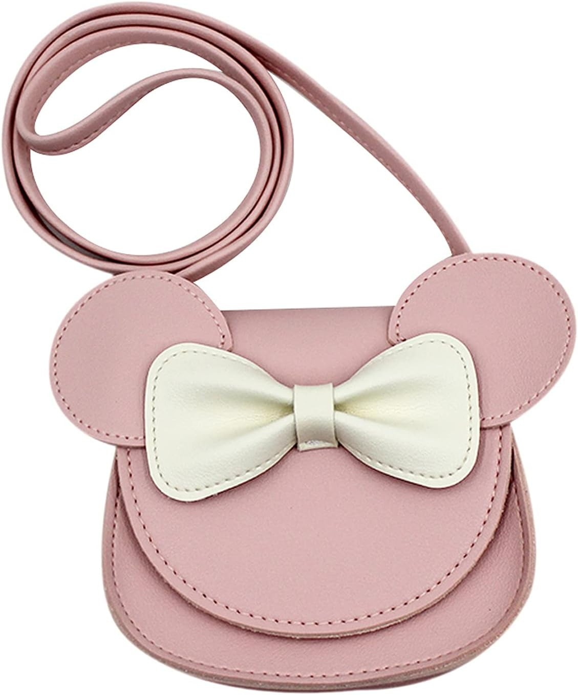 Toddler Kids Crossbody Purse Bowknot Shoulder Bag Little Girl'S Cute Purse with Cartoon Ears