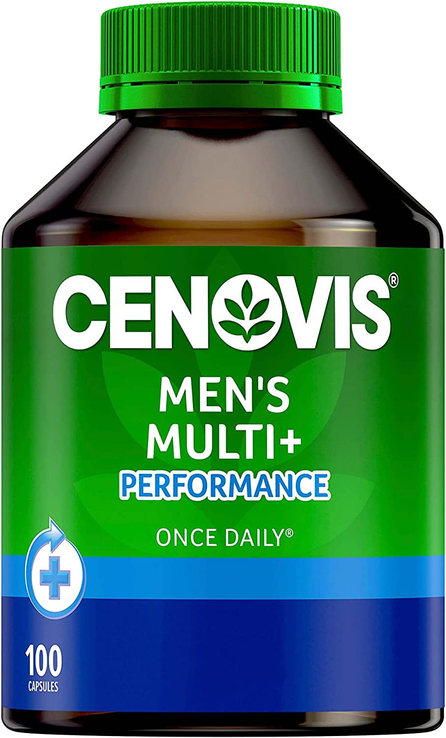 Men’S Multivitamin + Performance - Supports Mental Function and Physical Stamina - Relieves Fatigue, Multi Vitamin 100 Capsules