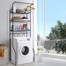 Load image into Gallery viewer, over Toilet Washing Machine Shelf Steel Freestanding Bathroom Rack Laundry Shelf 3 Tier Storage Organizer
