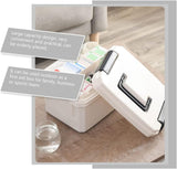 Plastic Household First Aid Bin Box Medicine Storage Box Family Emergency Box Portable Medicine Storage Latch Container Holder White