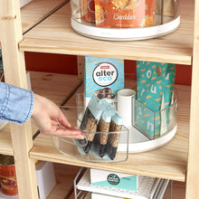 Load image into Gallery viewer, Crazy Susan Turntable, Divided Lazy Susan Organizer with 3 Clear Bins for Cabinet and Pantry Storage
