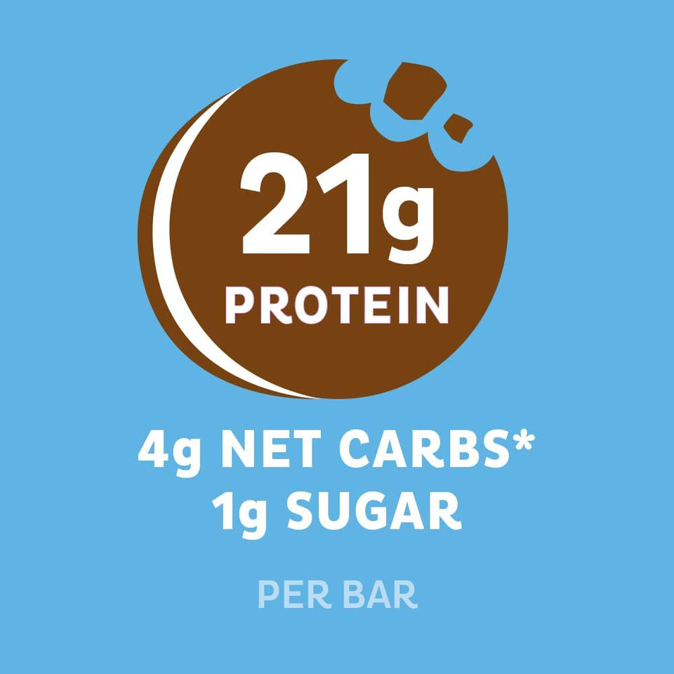 Cookies and Cream Protein Bar, High Protein, Low Carb, Keto Friendly, 12 Count