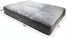 Load image into Gallery viewer, Queen Mattress Clear Plastic Poly Covers, 61 X 15 X 104 Inch, Heavy Duty 2 Mil, 1 Pack

