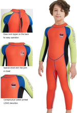 Load image into Gallery viewer, Kids Wetsuit Swimsuit 2.5Mm Neoprene Boy Girl Long Sleeve Diving Suit Swimwear
